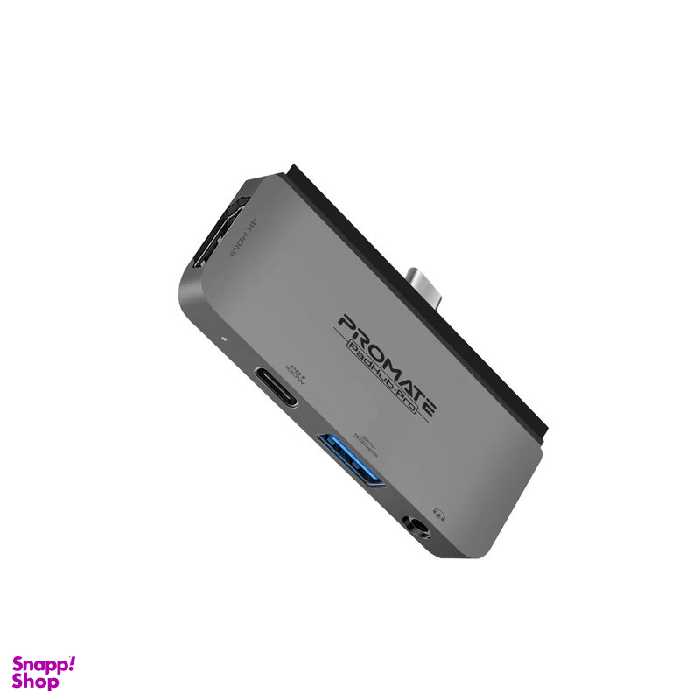 هاب 4 پورت USB-C پرومیت مدل PADHUB-PRO.GREY