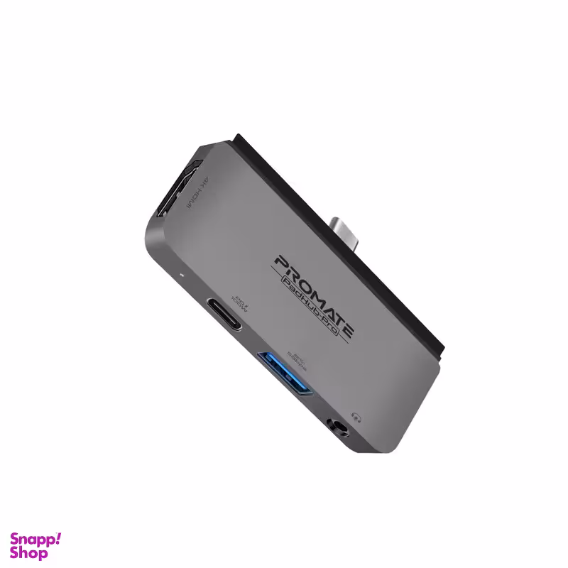 هاب 4 پورت USB-C پرومیت مدل PADHUB-PRO.GREY