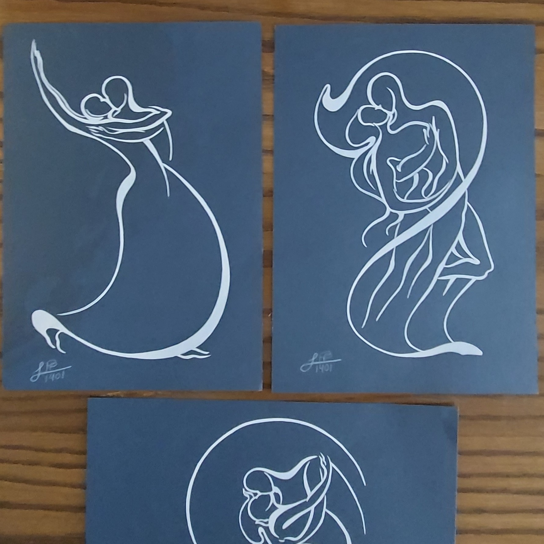 نقاشی مینیمال.طرح مینیاتور.مناسب اتاق خواب و هدیه.