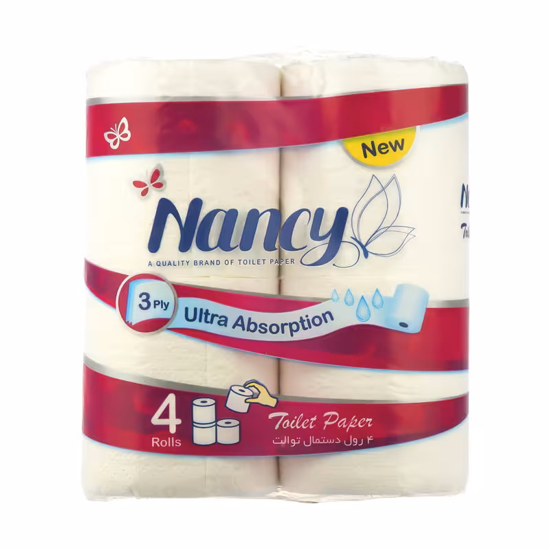 دستمال توالت نانسی 4رول | خرید و قیمت انواع دستمال های رولی 