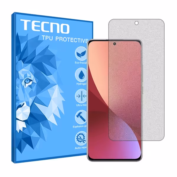 گلس شیائومی 12X مدل هیدروژلی مات برند تکنو کد S