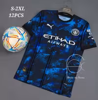 کیت منچستر سیتی کانسپت مشکی آبی ورژن پلیر (بازیکن)