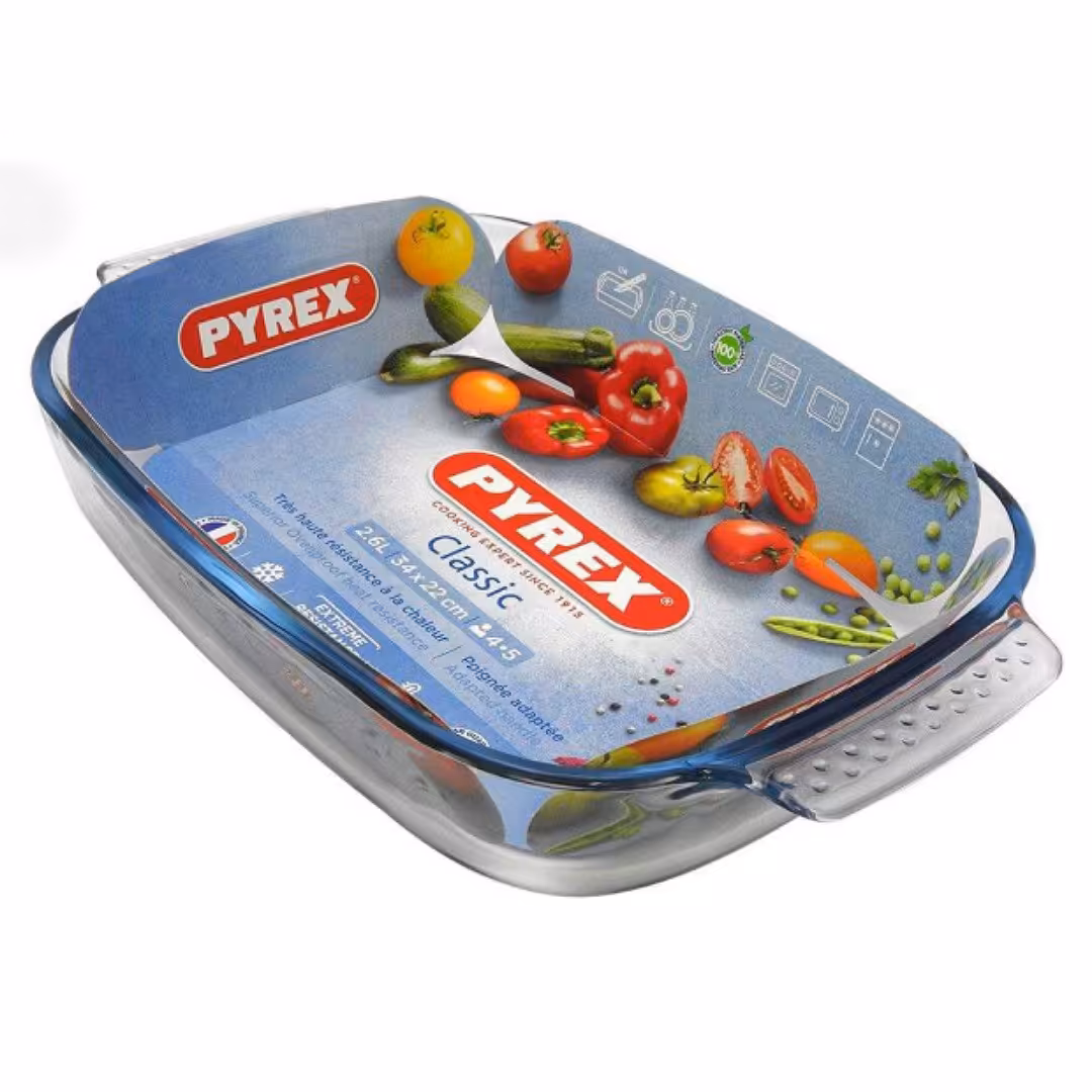 تابه مستطیل پیرکس اصل فرانسه 2.6 لیتری