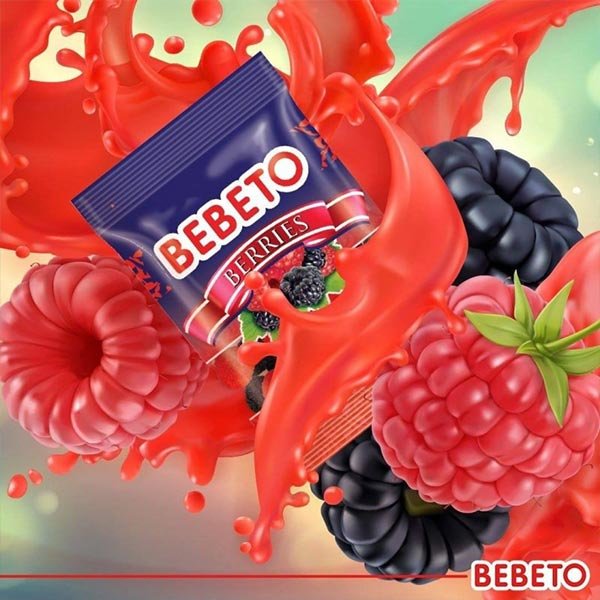 پاستیل ببتوBerriesوزن70گرمه