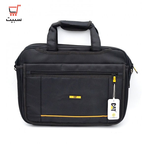 کیف لپ تاپ دوشی خط زرد CAT کد 3