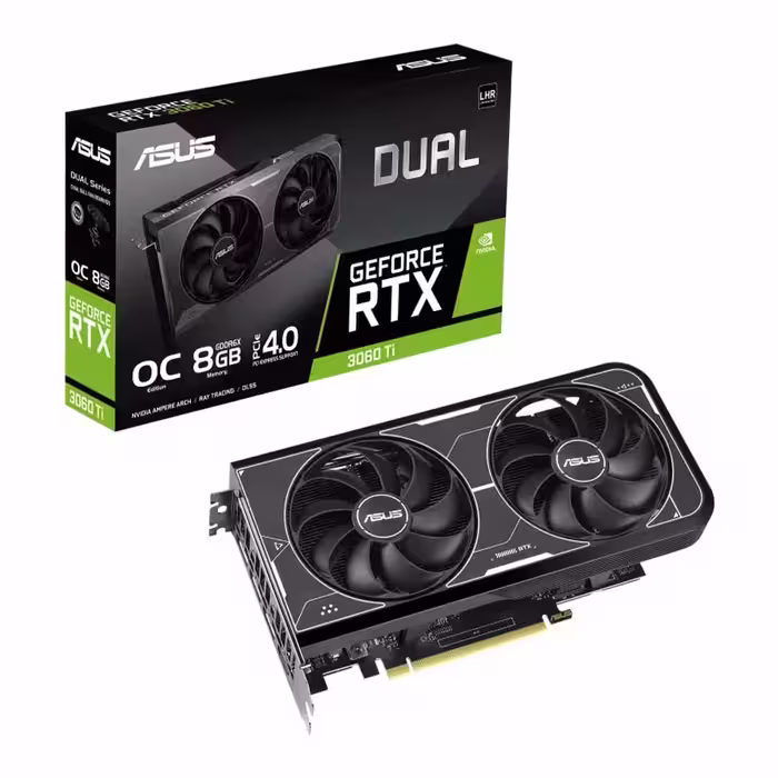 کارت گرافیک ایسوس Dual GeForce RTX 3060 Ti OC Edition 8GB GDDR6X