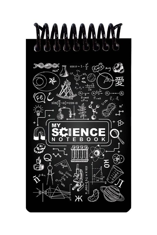 دفتر یادداشت A6 MY SCIENCE مشکی جلد سخت دات نوت