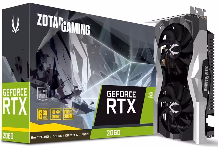 کارت گرافیک زوتک مدل GeForce RTX 2060 Twin Fan با حافظه 6 گیگابایت