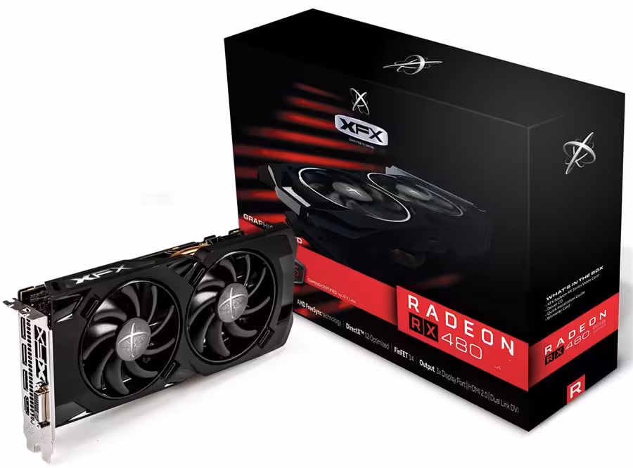 کارت گرافیک ایکس اف ایکس مدل آر ایکس 480 آر اس با حافظه 4 گیگابایت