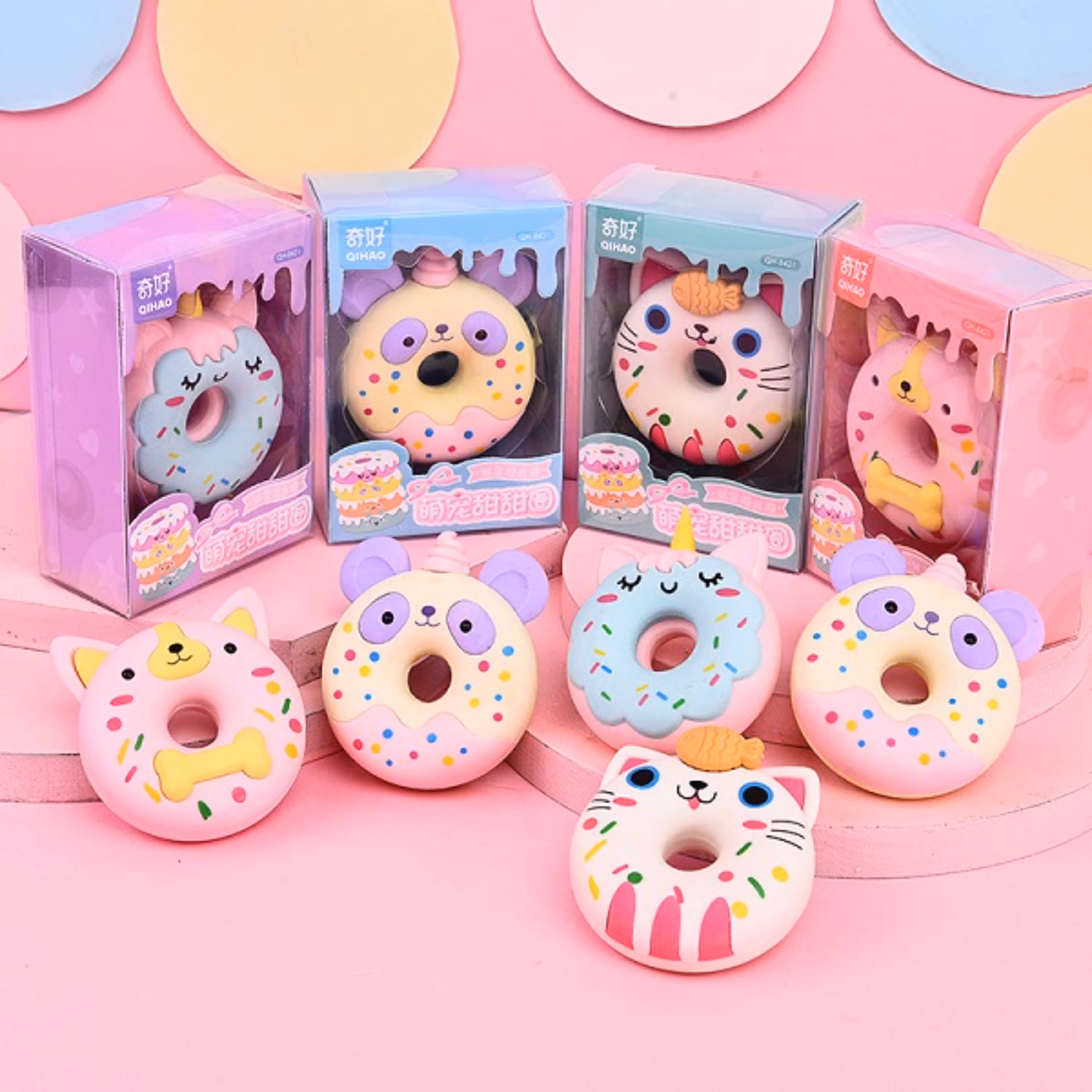 پاکن سایز بزرگ طرح دونات گربه