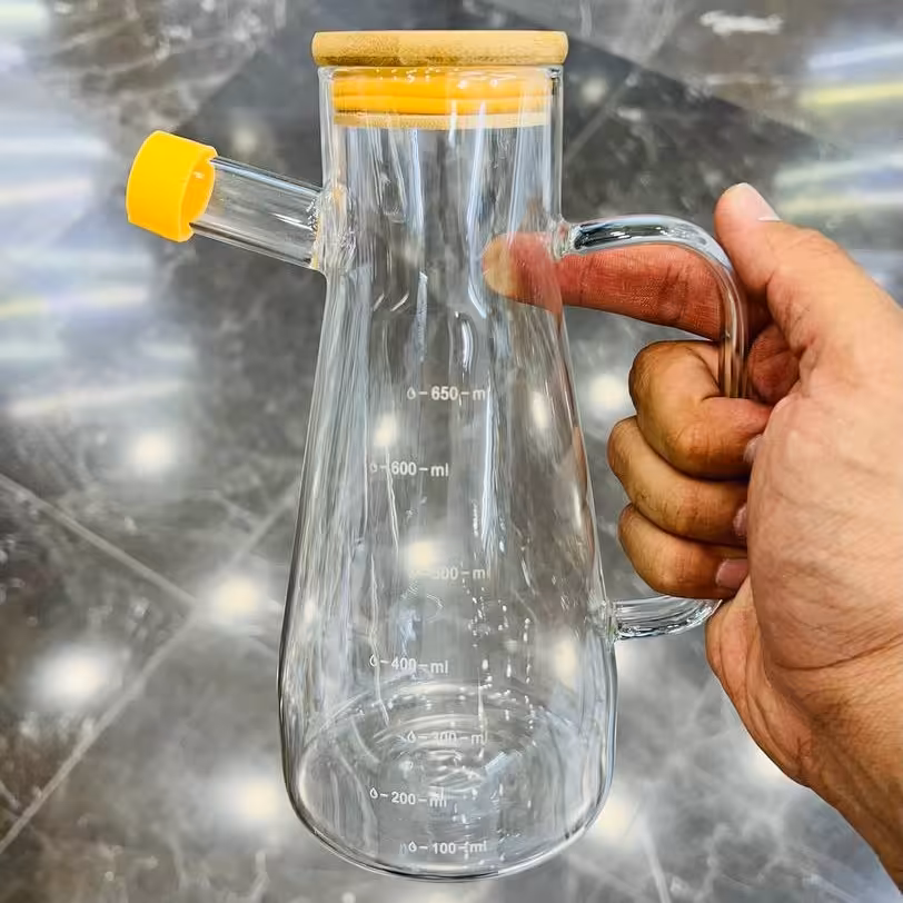 روغن ریز پیرکس آنتی شوک ، 650 میل درب چوبی واشر دار ، شفاف و عالی