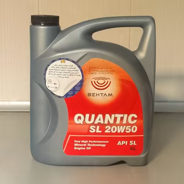 روغن موتور توتال کوآنتیک 20w50 SL بهتام توتال سابق حجم چهار لیتری