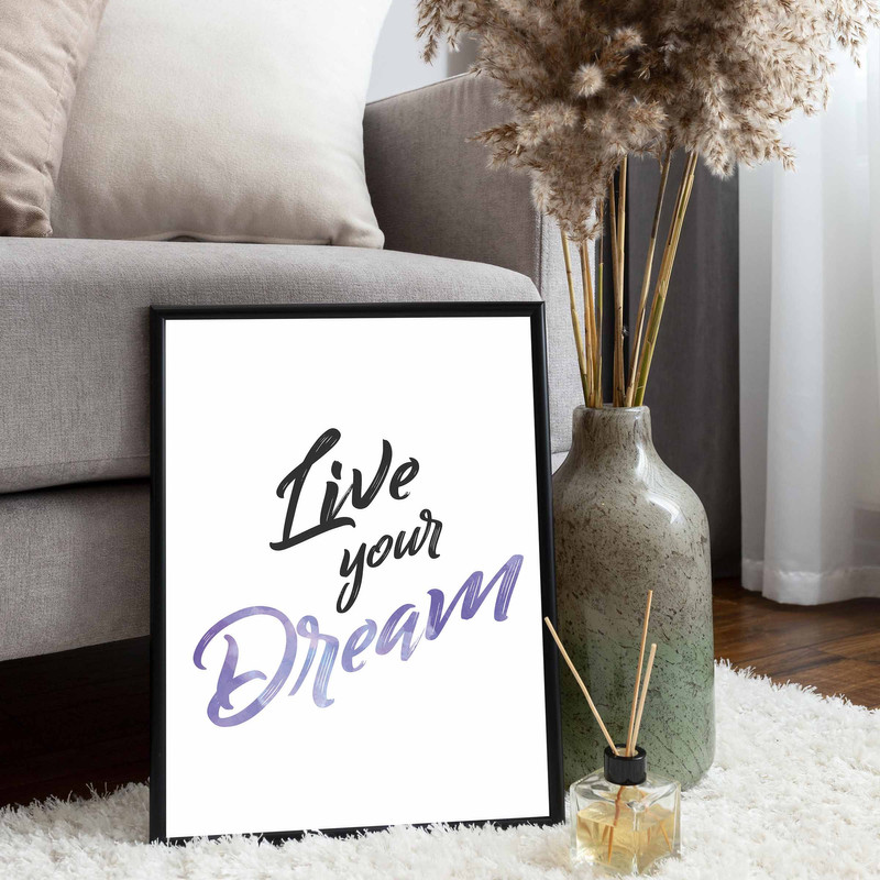 تابلو مدل انگیزشی رویاتو زندگی کن کد BLYD