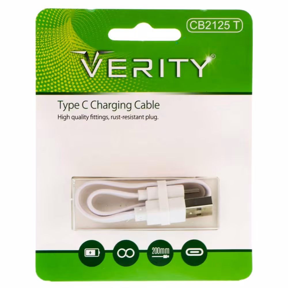 کابل تایپ سی Verity CB2125 T 20cm