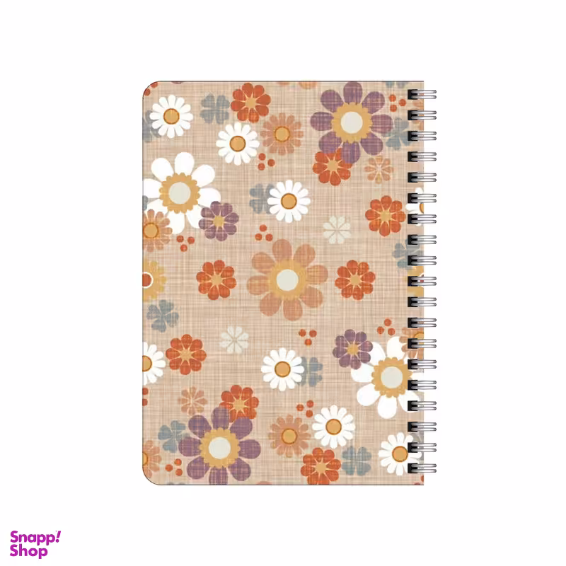 دفترچه یادداشت 80 برگ بامبیلیپ مدل گل های کاغذ دیواری کد 7797971