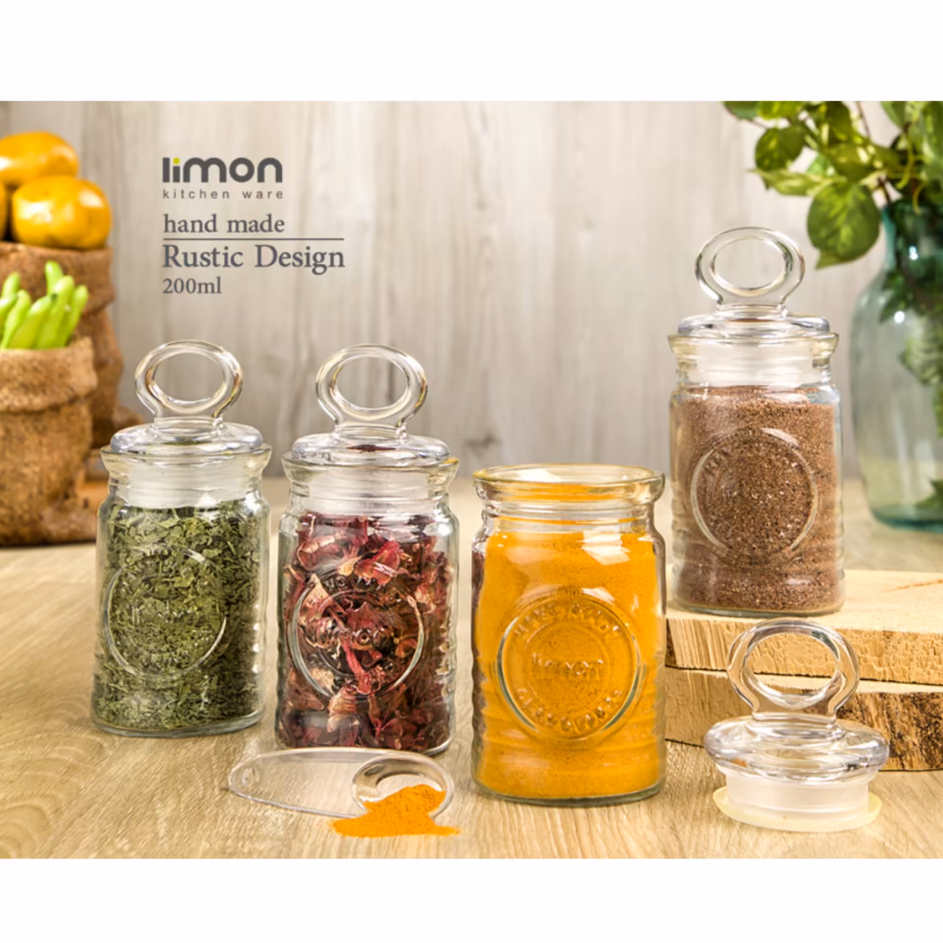 جاادویه شیشه ای روستیک لیمون