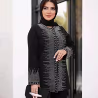 مانتو کتی پرنگین کرپ مازراتی مدل شهلا(