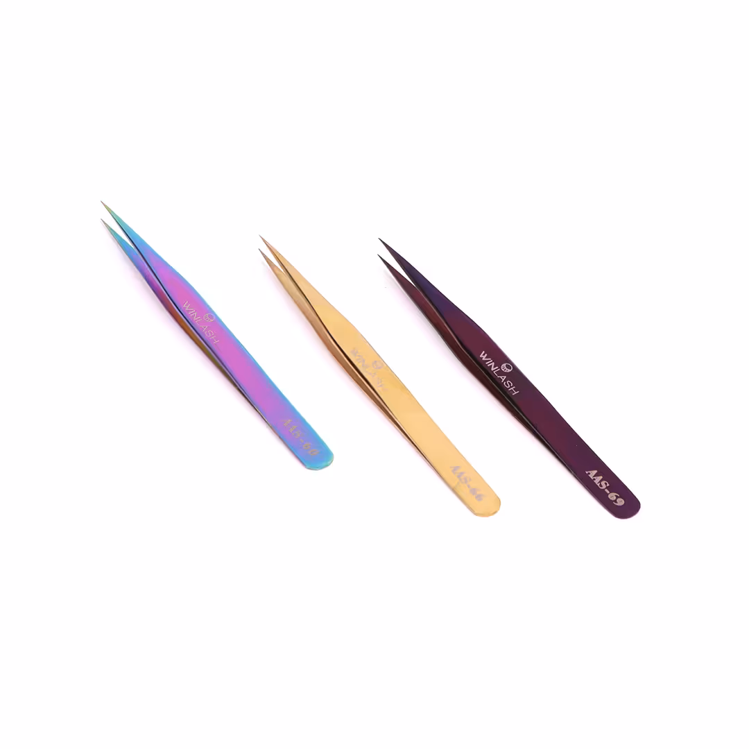 پنس مژه ایزوله سر صاف وین لش AAS-69 - فروشگاه میرکمالی