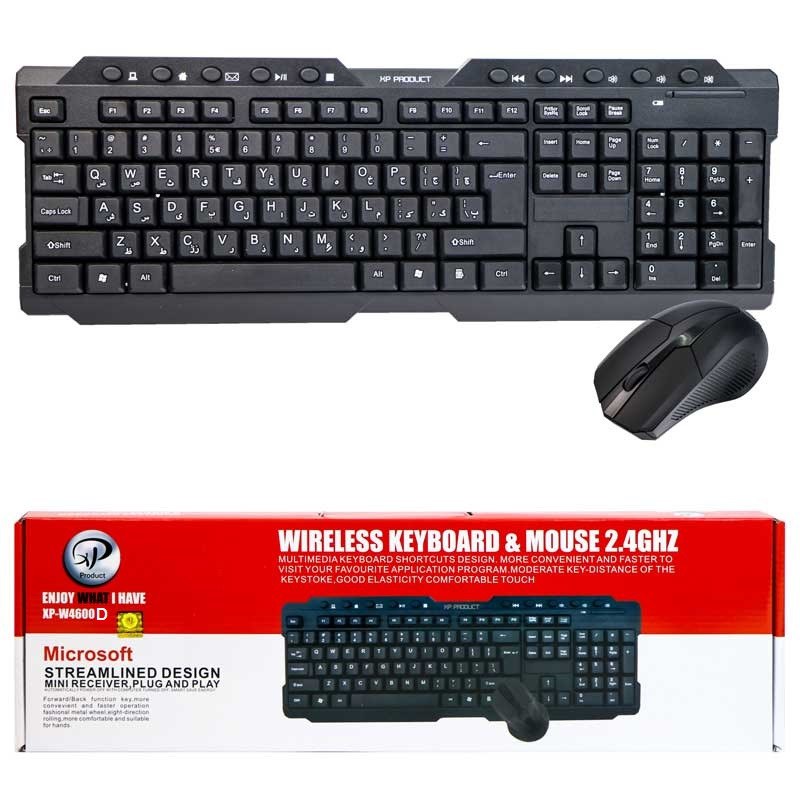 کیبورد و ماوس بی سیم  XP-W4600D
