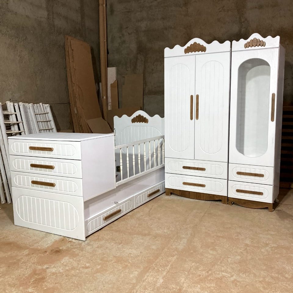 سرویس خواب نوزاد و نوجوان  دوتکه مدل پو