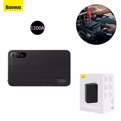 پاوربانک و جامپ استارتر خودرو 12000 میلی آمپر بیسوس Baseus CH004-2 Super Energy Pro Plus C0024570011