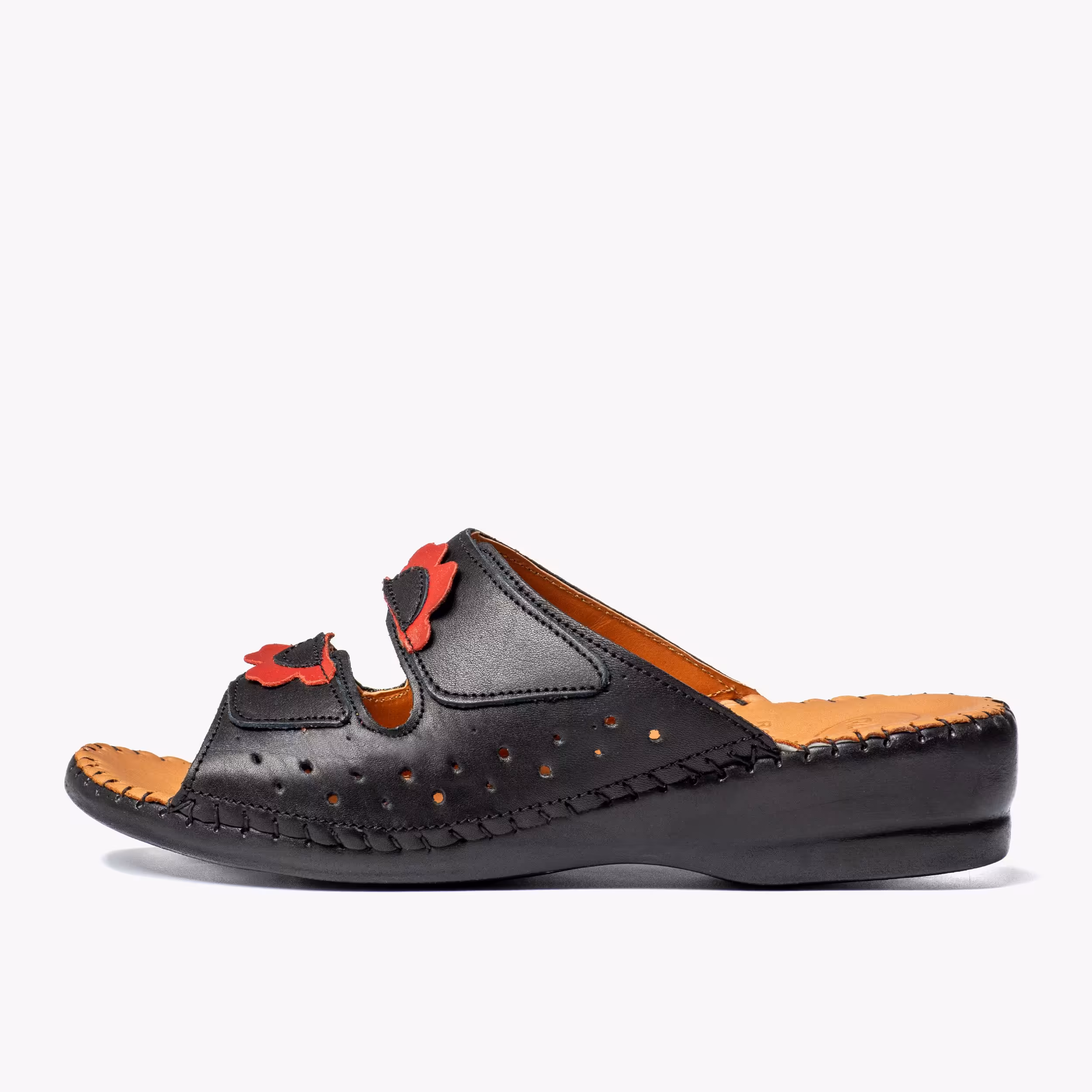 مدل خارپاشنه گلدار مشکی