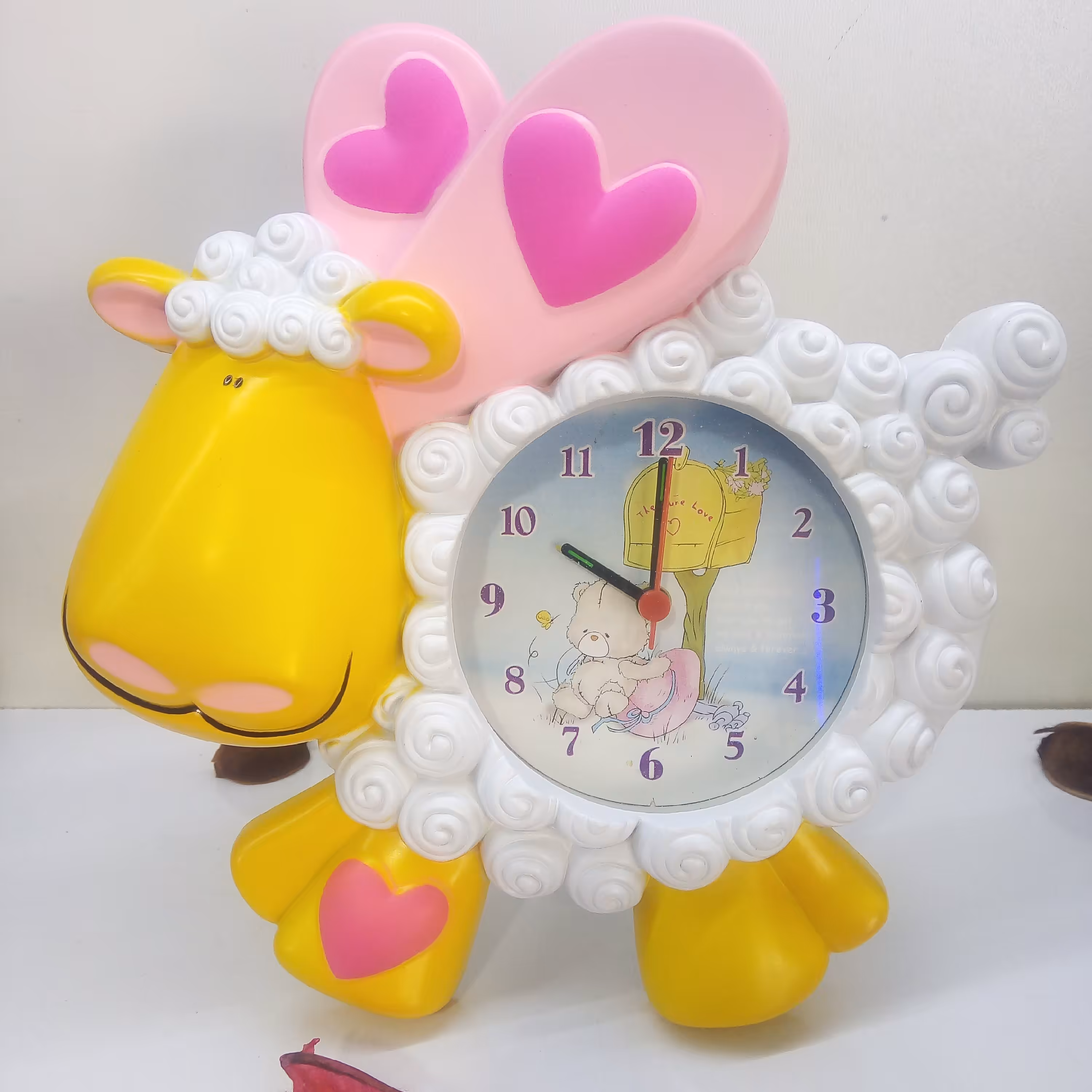 ساعت زنگ دار(رومیزی) طرح بره