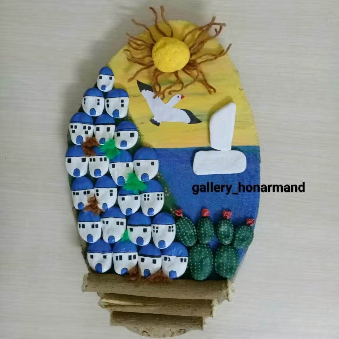 قاب چوبی طرح ساحل