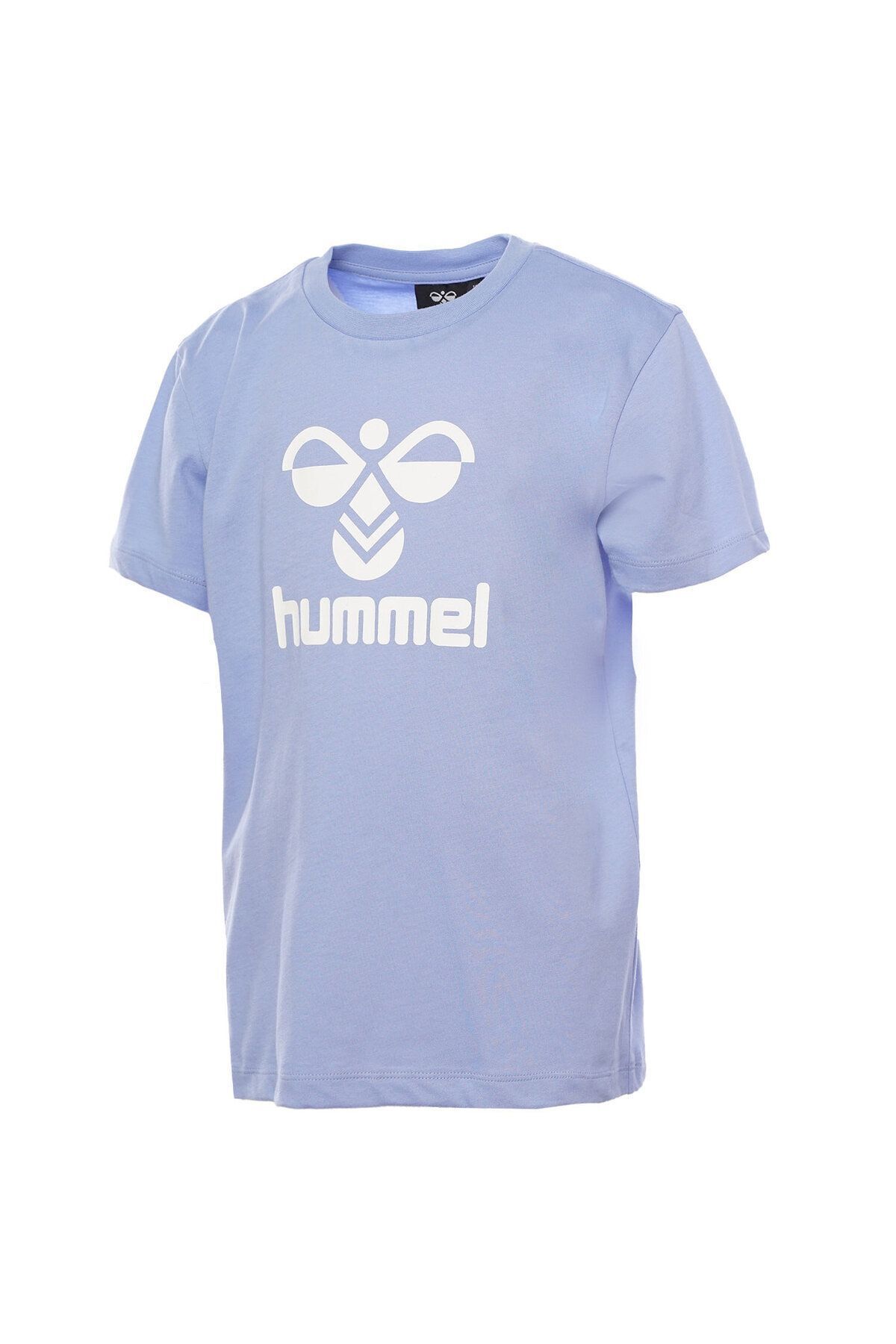 تی شرت آبی دخترانه و پسرانه بچگانه لورن بچه ها آستین کوتاه t shirt hummel