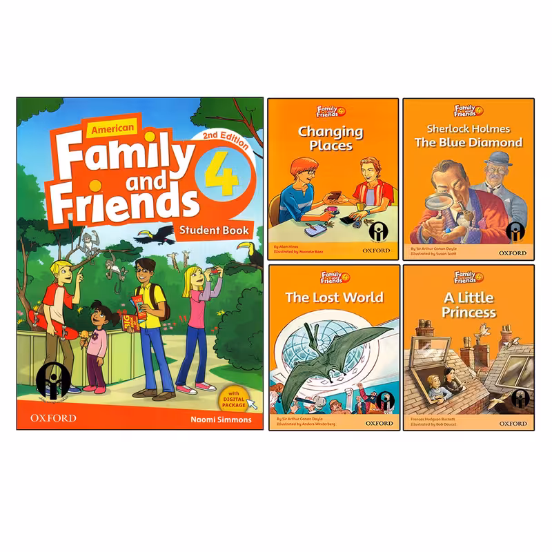 کتاب Family And Friends 4 اثر جمعی از نویسندگان انتشارات الوندپویان پنج جلدی