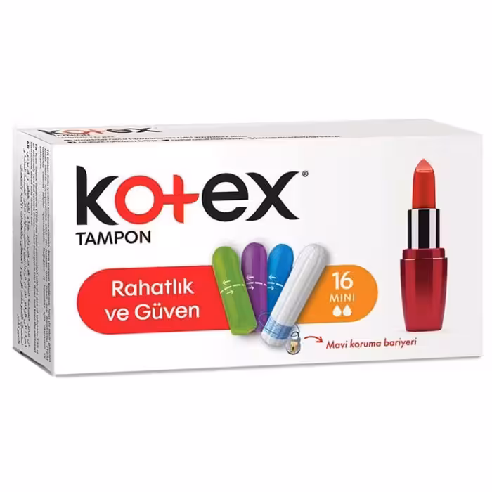 تامپون کوتکس KOTEX استخری سایز کوچک تعداد 16 عددی