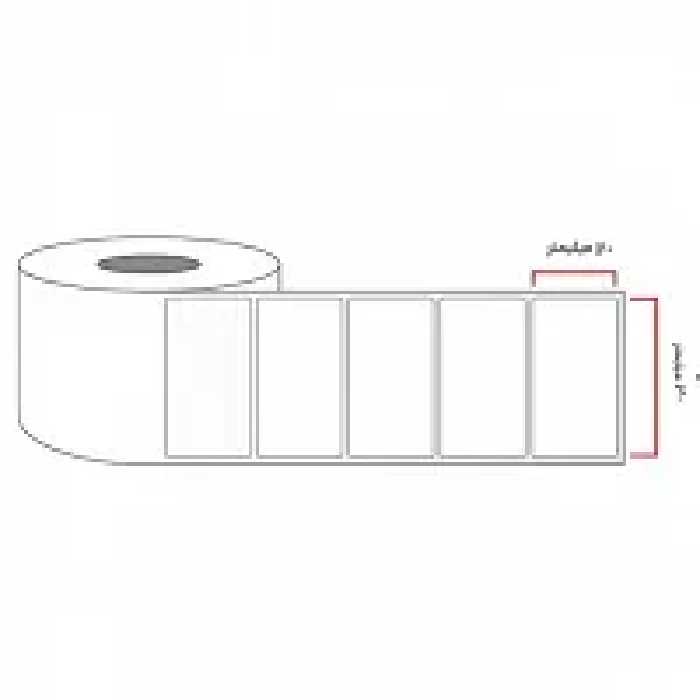 لیبل PVC تک ردیفه سایز 20x40 میلی متر