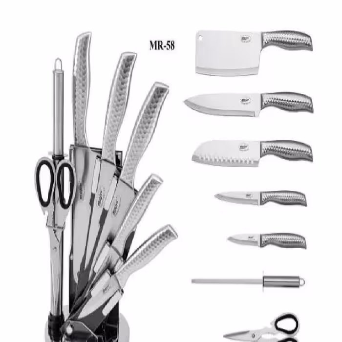 سرویس چاقو آشپزخانه 8 پارچه مایر ضمانت دوساله

