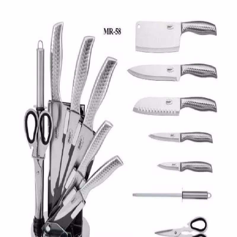 سرویس چاقو آشپزخانه 8 پارچه مایر ضمانت دوساله

