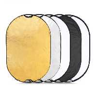 رفلکتور پنج کاره هارمونی سایز 80x120cm (دسته‌دار)