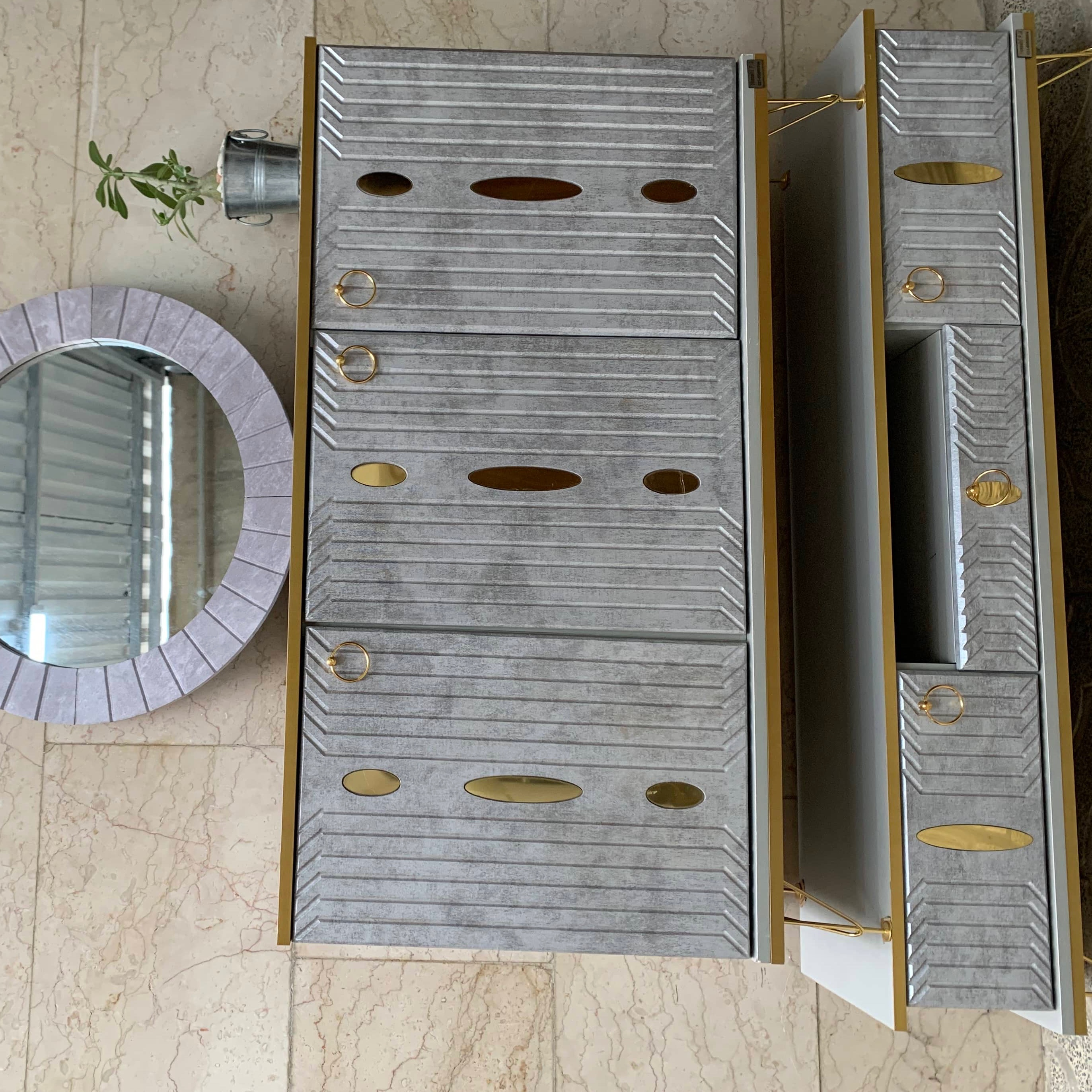 ست کنسول آینه میزتلویزیون