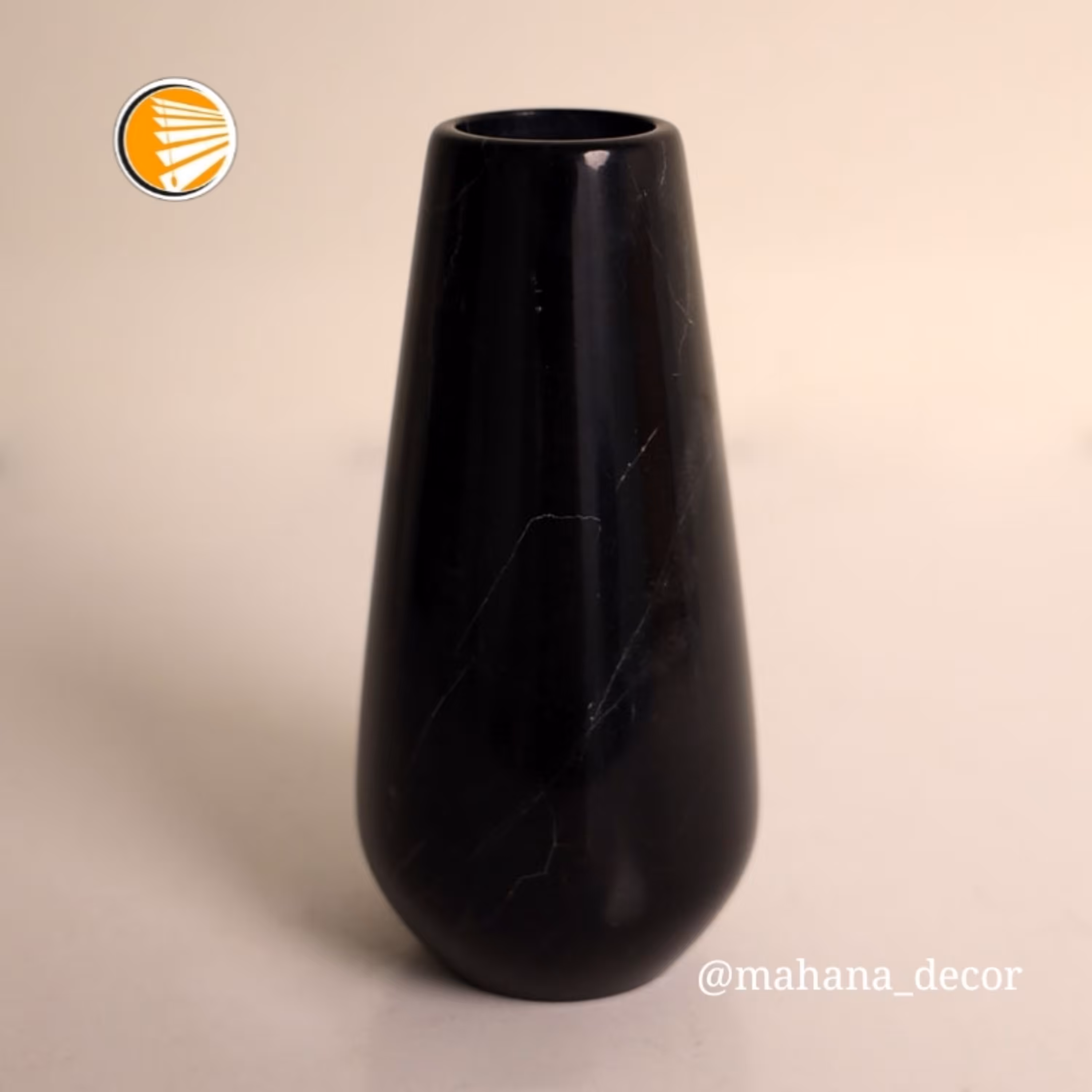 گلدان سنگی اشکی مشکی