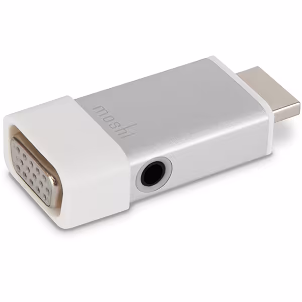 کیت آداپتور MOSHI موشی تبدیل HDMI به VGA پشتیبانی از جک 3.5 میلیمتری صدا - Hiapple.ir