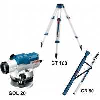 سطح تراز لیزری حرفه ای بوش GOL 20  BT160 GR500