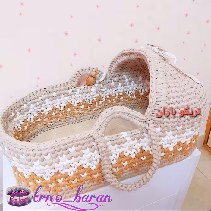کریر نوزاد سیسمونی دستبافت تریکویی با استحکام عالی