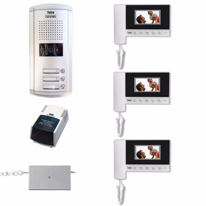 پک 3 واحدی تصویری با مانیتور 43-5 تابا الکترونیک