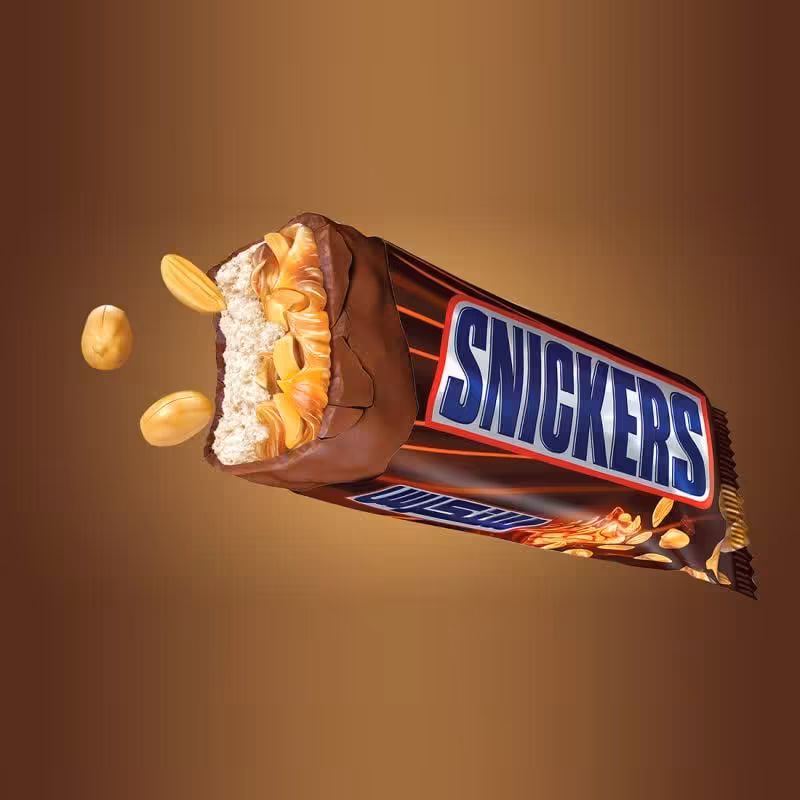 شکلات اسنیکرز با مغز بادام 50 گرم