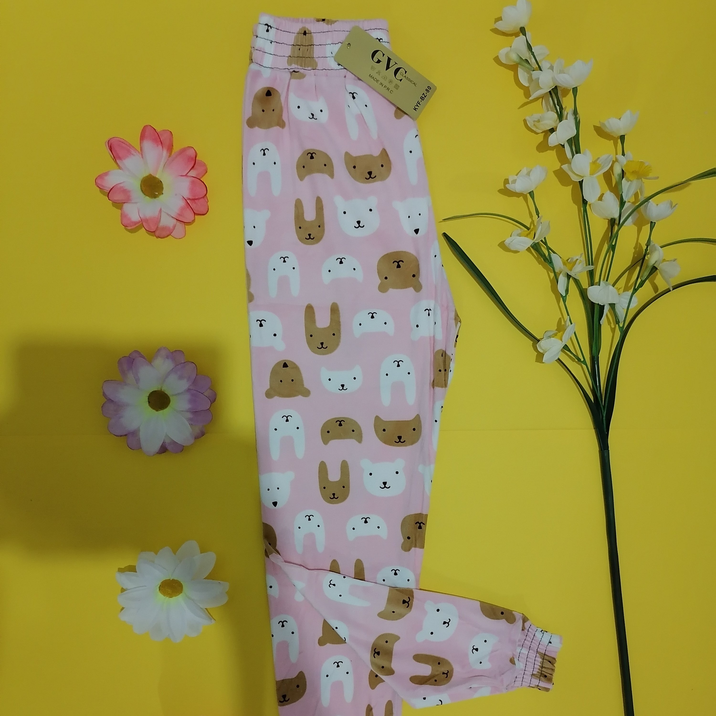شلوار راحتی مخمل دخترانه