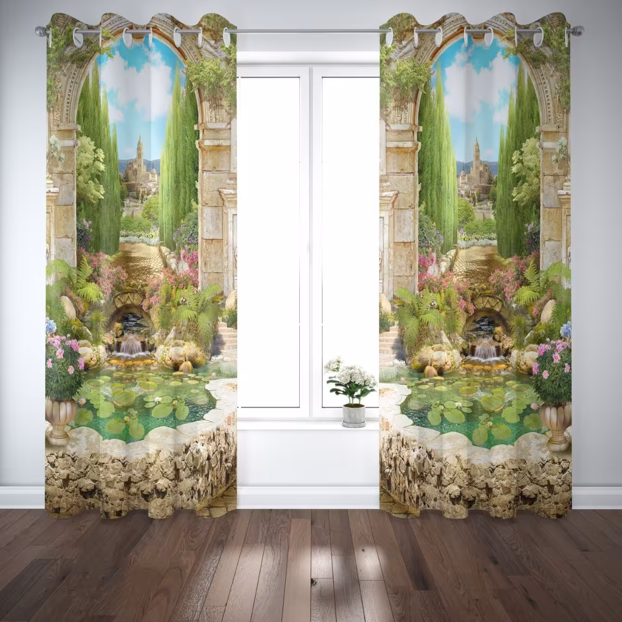 پرده چاپی  پانچ  طرح   نقاشی و منظره  کد1622