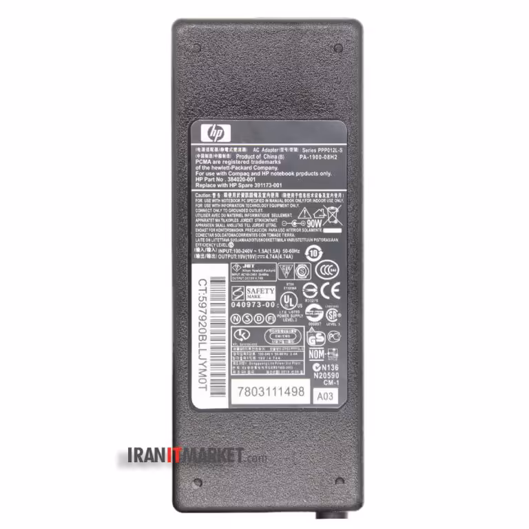 آداپتور و شارژر لپ تاپ اچ پی Adaptor hp pavilion g62-454tu 90wat