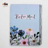 دفتر سیمی 100 برگ ایمان جلد سخت A4 طرح گل