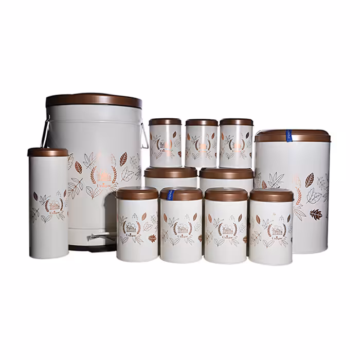 سرویس 12 پارچه طرح پاییز درب مسی یونیک کد 8001