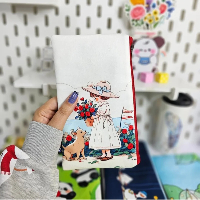 جامدادی مخمل طرح فانتزی