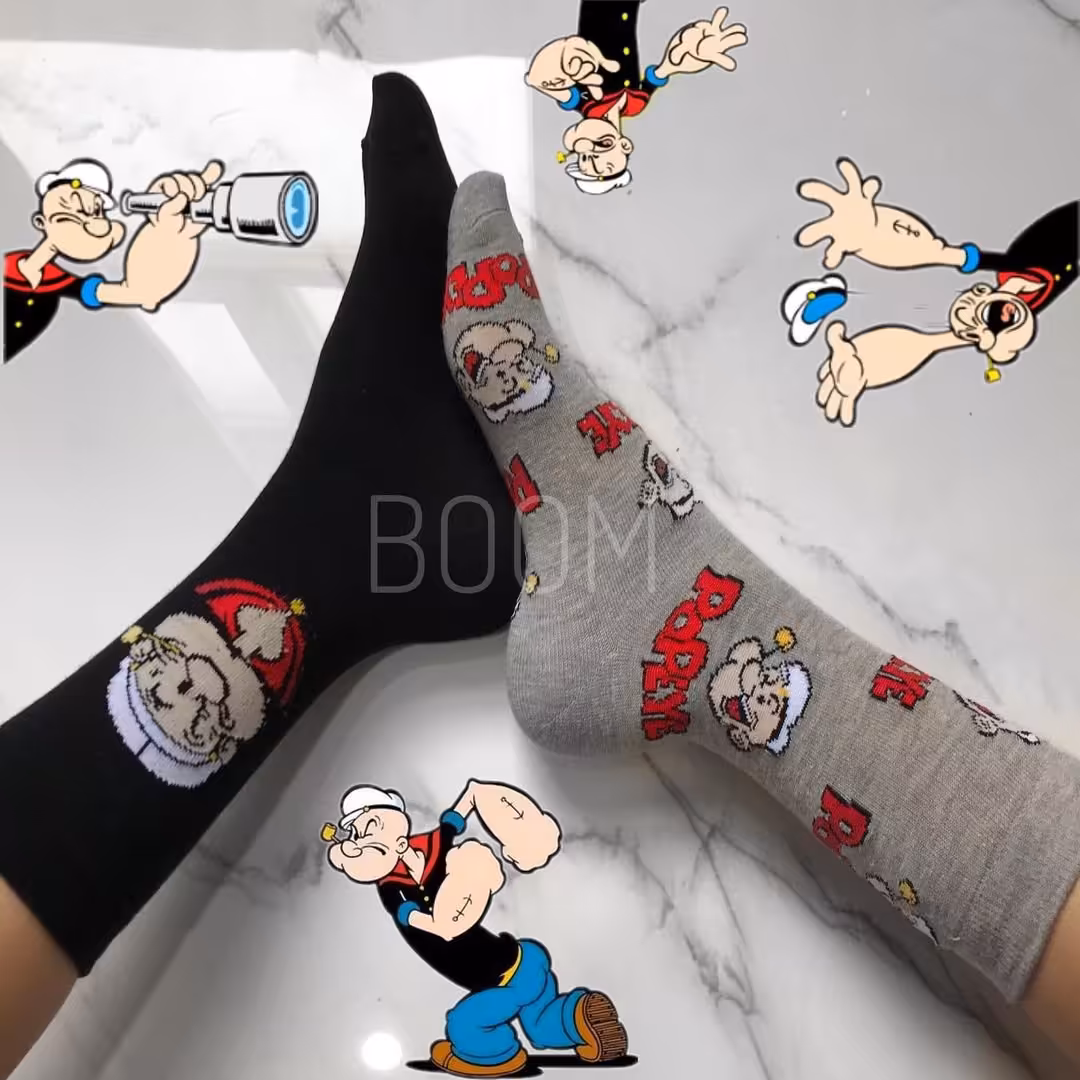 جوراب ملوان زبل ساقدار  تا به تا نخ پنبه فری سایز