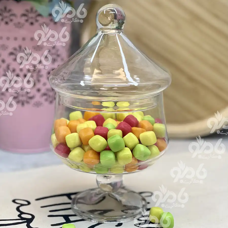 بانکه شیشه ای کاج 1طبقه پایه دار